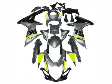 Suzuki GSXR 600 / GSXR 750 Motorrad Verkleidung 2011-2024 - Silber Gelb Schwarz