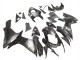 Suzuki GSXR 600 / GSXR 750 Motorrad Verkleidung 2011-2024 - Matt Schwarz Glanzendes Schwarz Weiss Aufkleber