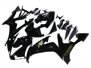 Yamaha YZF 1000 R1 Motorrad Verkleidung 2004-2006 - Glanzendes Schwarz Gold Aufkleber