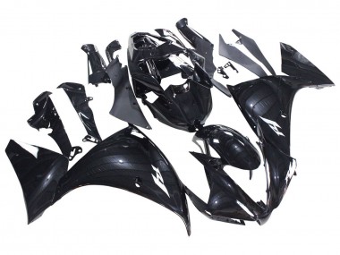 Yamaha YZF 1000 R1 Motorrad Verkleidung 2012-2014 - Glanzendes Schwarz