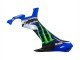 Yamaha YZF 1000 R1 Motorrad Verkleidung 2015-2019 - Blau Matt Schwarz Grun Monster ENEOS