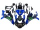 Yamaha YZF 1000 R1 Motorrad Verkleidung 2015-2019 - Blau Matt Schwarz Grun Monster ENEOS