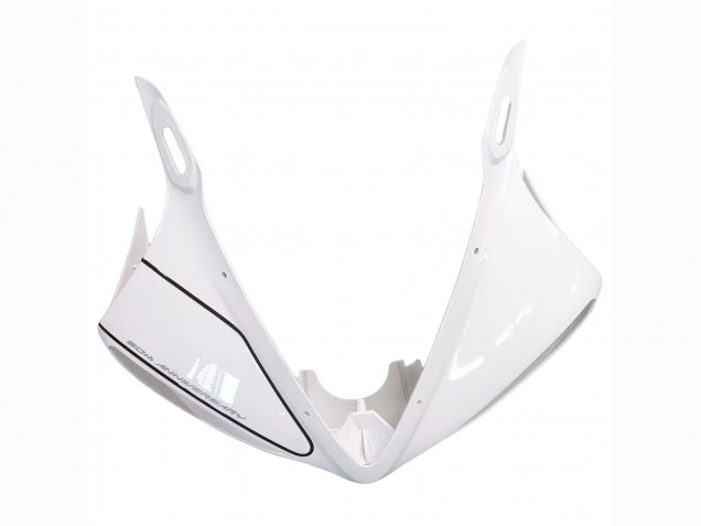 Yamaha YZF R6S Motorrad Verkleidung 2006-2009 - Weiss Glanzendes Schwarz