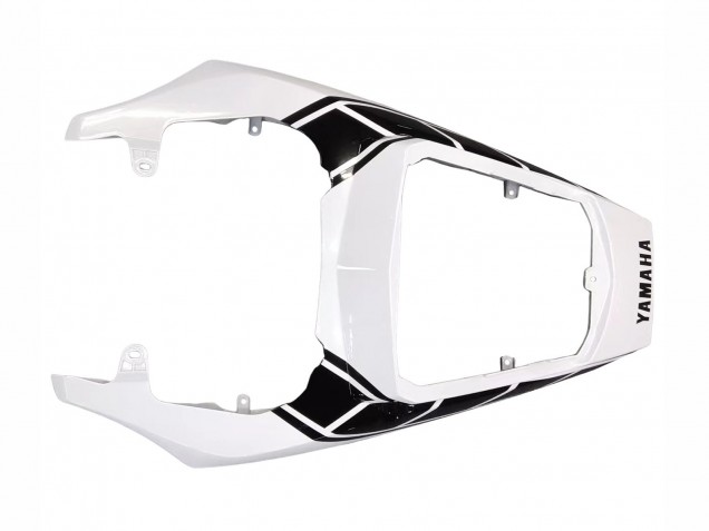 Yamaha YZF R6S Motorrad Verkleidung 2006-2009 - Weiss Glanzendes Schwarz