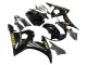Yamaha YZF R6 Motorrad Verkleidung 2003-2004 - Glanzendes Schwarz Gold Aufkleber