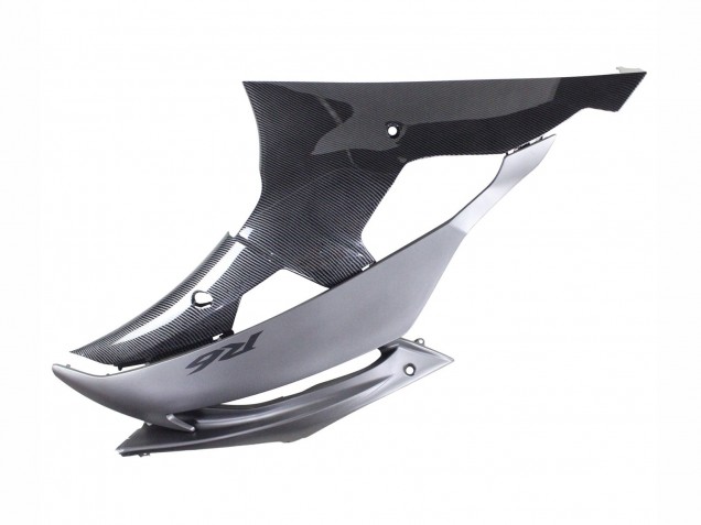 Yamaha YZF 600 R6 Motorrad Verkleidung 2008-2016 - Grau Schwarz Carbonfaser Stil