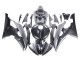 Yamaha YZF 600 R6 Motorrad Verkleidung 2008-2016 - Grau Schwarz Carbonfaser Stil