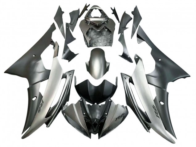 Yamaha YZF 600 R6 Motorrad Verkleidung 2008-2016 - Silber Grau