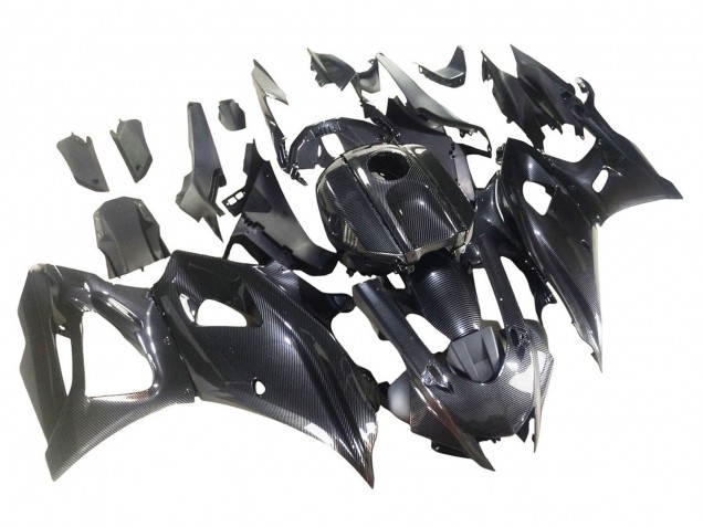 Yamaha YZF R7 Motorrad Verkleidung 2021-2024 - Schwarze Carbonfaser