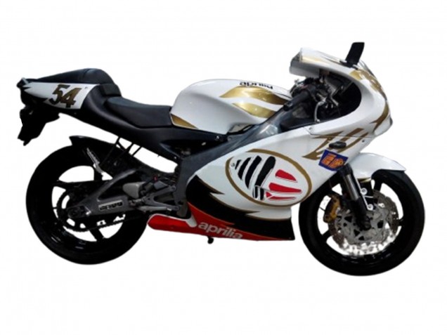 Aprilia RS125 Motorrad Verkleidung 2000-2005 - Weiss Gelb Rot
