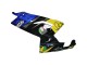Aprilia RS125 Motorrad Verkleidung 2006-2011 - Blau Gelb Schwarz Hai
