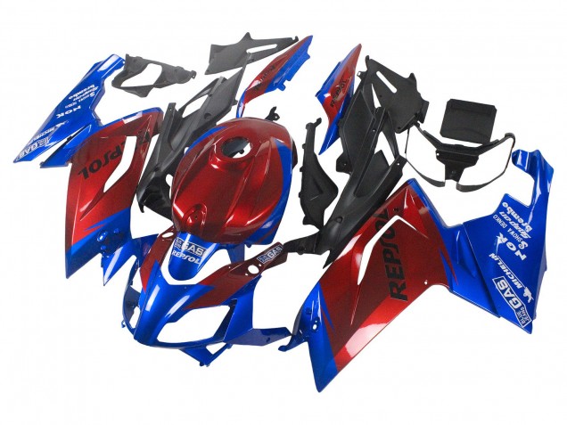 Aprilia RS125 Motorrad Verkleidung 2006-2011 - Blau Rot