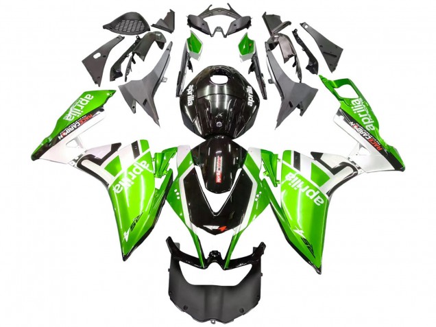Aprilia RS4 50 125 Motorrad Verkleidung 2012-2018 - Weiss Grun Glanzendes Schwarz