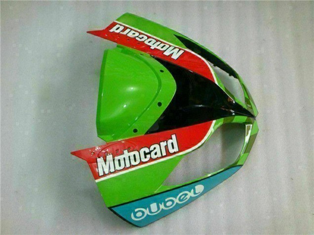 Kawasaki ZX6R Motorrad Verkleidung 2009-2012 - Grun Weiss Rot Schwarz Blau Motocard