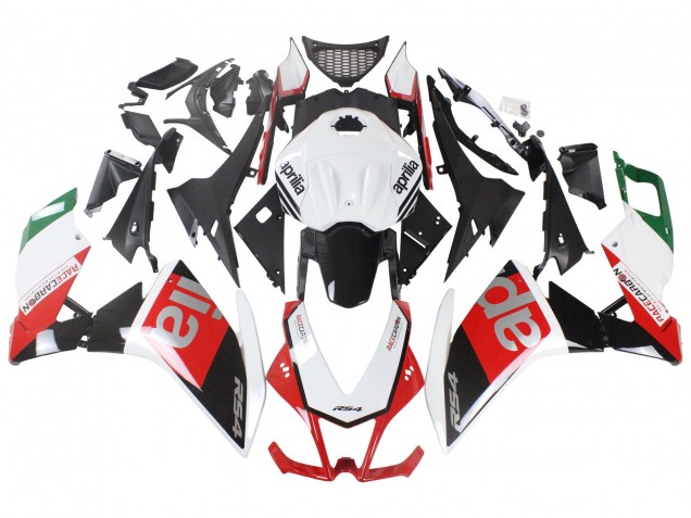 Aprilia RS4 50 125 Motorrad Verkleidung 2012-2018 - Weiss Rot Grun Glanzendes Schwarz
