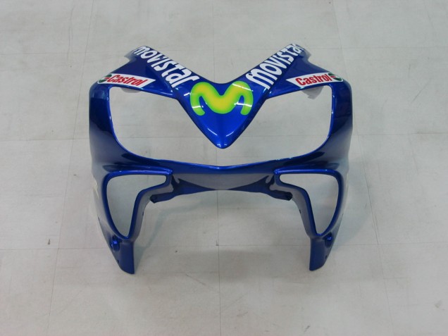 Honda CBR600 F4i Motorrad Verkleidung 2004-2007 - Blau Gelb Grun MoviStar