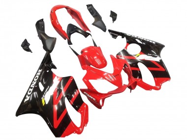 Honda CBR600 F4i Motorrad Verkleidung 2004-2007 - Rot Glanzendes Schwarz