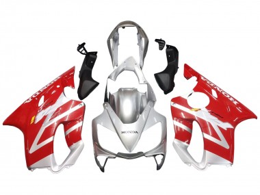 Honda CBR600 F4i Motorrad Verkleidung 2004-2007 - Silber Rot