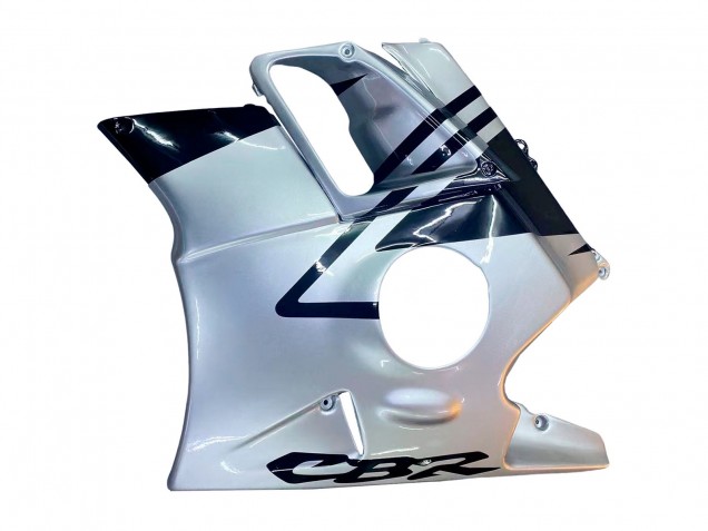 Honda CBR600 F2 Motorrad Verkleidung 1991-1994 - Silber Glanzendes Schwarz