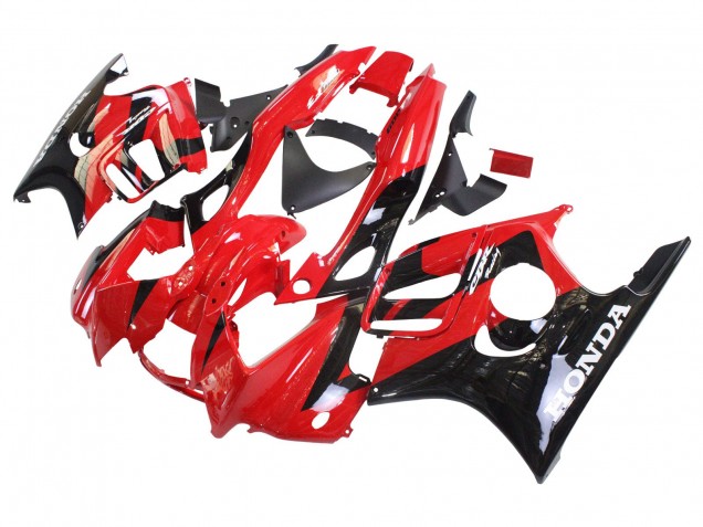 Honda CBR600 F3 Motorrad Verkleidung 1997-1998 - Rot Glanzendes Schwarz