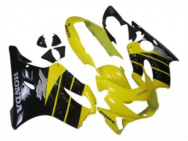 Honda CBR600 F4 Motorrad Verkleidung 1999-2000 - Gelb Glanzendes Schwarz