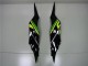 Kawasaki ZX6R Motorrad Verkleidung 2013-2018 - Grun Gelb Glanzendes Schwarz Matt Schwarz