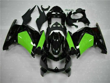 Kawasaki EX250 Motorrad Verkleidung 2008-2012 - Glanzendes Schwarz Grun