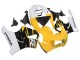 Honda CBR900RR 919 Motorrad Verkleidung 1998-1999 - Weiss Gelb Glanzendes Schwarz