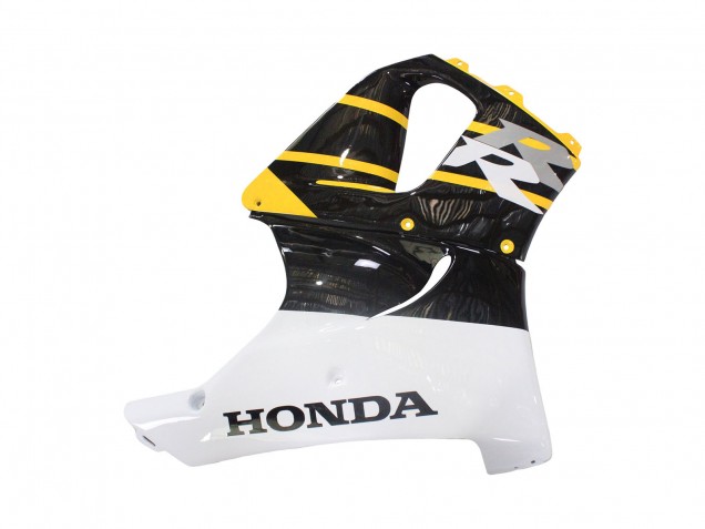 Honda CBR900RR 919 Motorrad Verkleidung 1998-1999 - Weiss Gelb Glanzendes Schwarz