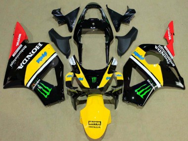 Honda CBR900RR 954 Motorrad Verkleidung 2002-2003 - Glanzendes Schwarz Gelb Rot Grun Monster