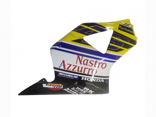 Honda CBR900RR 954 Motorrad Verkleidung 2002-2003 - Blau Gelb Glanzendes Schwarz Rot Nastro Azzurro 46