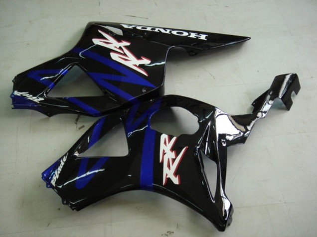 Honda CBR900RR 954 Motorrad Verkleidung Kit 2002-2003 - Blau Glanzendes Schwarz