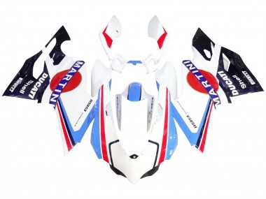 Ducati 1199 Motorrad Verkleidung 2011-2014 - Weiss Rot Blau Glanzendes Schwarz Martini