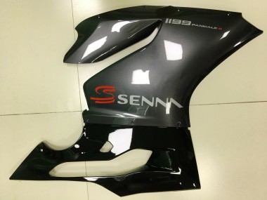 Ducati Panigale 1199 Motorrad Verkleidung 2011-2014 - Glanzendes Schwarz