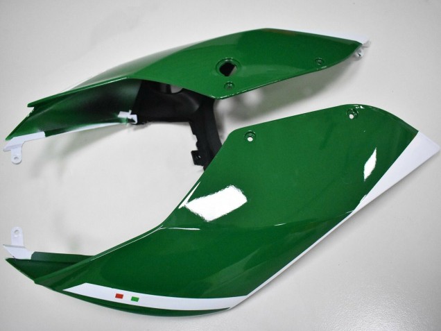 Ducati Panigale 899 Motorrad Verkleidung 2011-2014 - Weiss Rot Dunkel Grun