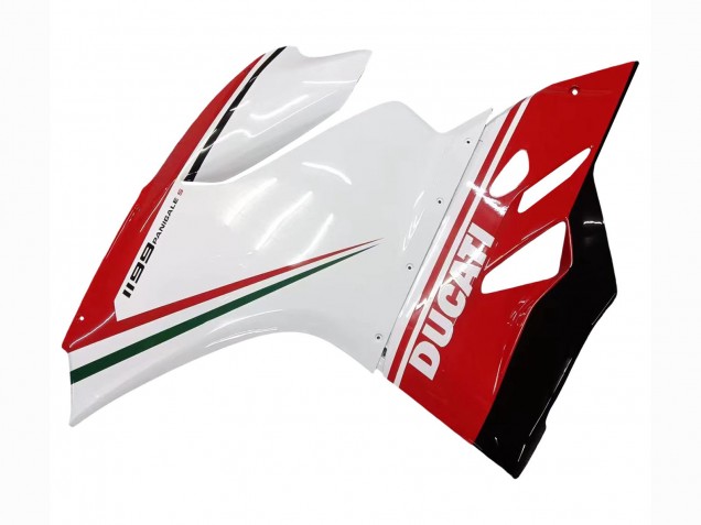 Ducati 1199 Motorrad Verkleidung 2011-2014 - Weiss Rot Grun Glanzendes Schwarz