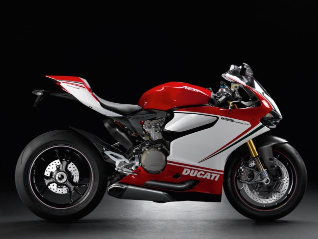 Ducati 1199 Motorrad Verkleidung 2011-2014 - Weiss Rot Grun Glanzendes Schwarz
