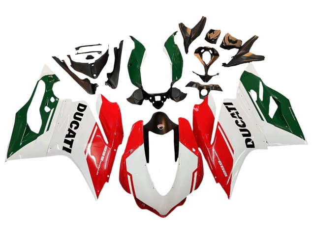 Ducati 1299 Motorrad Verkleidung 2015-2020 - Weiss Rot Grun Matt Schwarz
