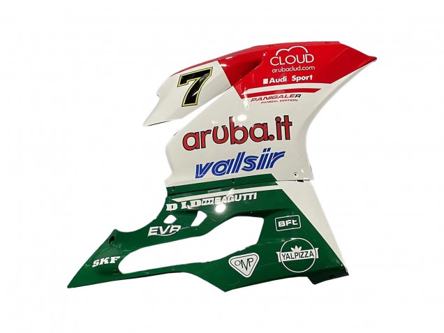 Ducati 959/1299 Motorrad Verkleidung 2015-2020 - Weiss Rot Grun Valsir Fiamm 7