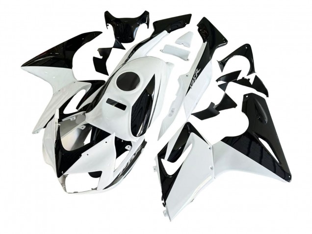 Honda CBR125R Motorrad Verkleidung 2002-2006 - Weiss Glanzendes Schwarz