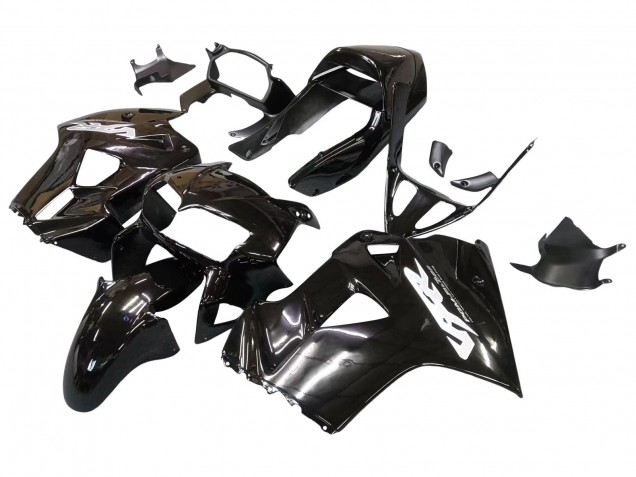 Honda VFR 800 Motorrad Verkleidung 1998-2001 - Glanzendes Schwarz