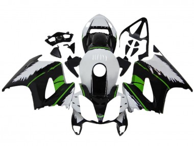 Honda VFR 800 Motorrad Verkleidung 2002-2013 - Weiss Grun Glanzendes Schwarz