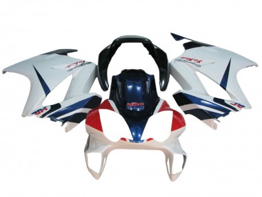 Honda VFR 800 Motorrad Verkleidung 2002-2013 - Weiss Rot Dunkel Blau HRC