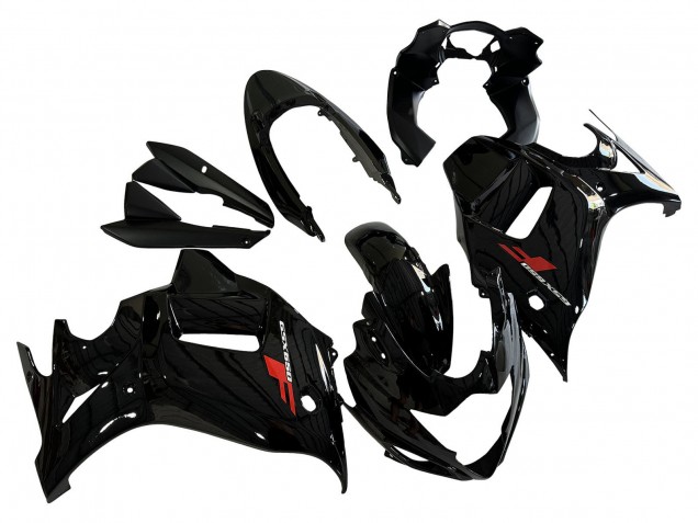 Suzuki GSX650F Motorrad Verkleidung 2008-2013 - Glanzendes Schwarz