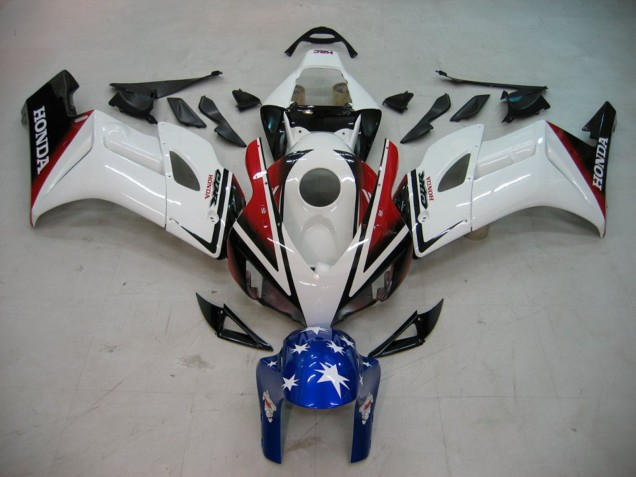 Honda CBR1000RR Motorrad Verkleidung 2004-2005 - Weiss Rot Glanzendes Schwarz Blau Stern