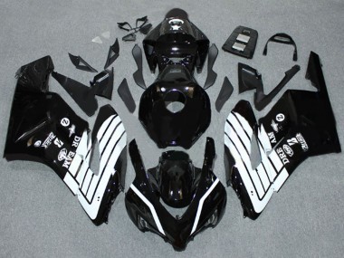 Honda CBR1000RR Motorrad Verkleidung 2004-2005 - Glanzendes Schwarz Weiss