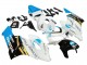 Honda CBR1000RR Motorrad Verkleidung 2004-2005 - Weiss Hellblau Gelb Schwarz Konica Minolta
