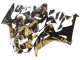 Honda CBR1000RR Motorrad Verkleidung 2006-2007 - Gold Glanzendes Schwarz