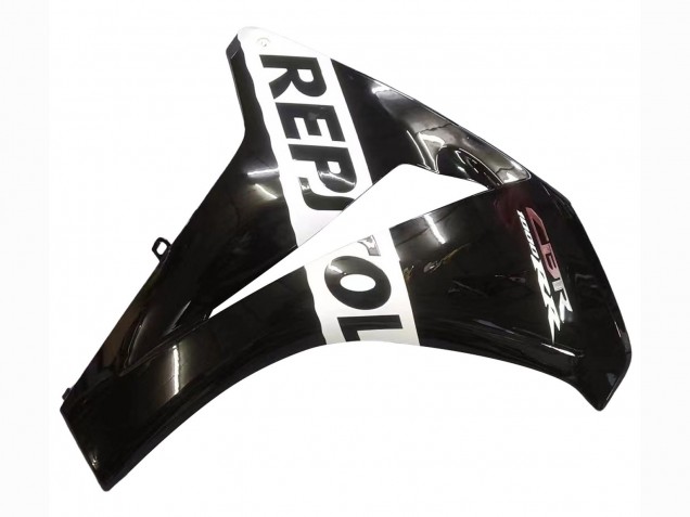 Honda CBR1000RR Motorrad Verkleidung 2008-2011 - Glanzendes Schwarz Weiss Repsol 93