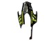 Honda CBR1000RR Motorrad Verkleidung 2008-2011 - Nardo Grau Fluoreszierendes Grun